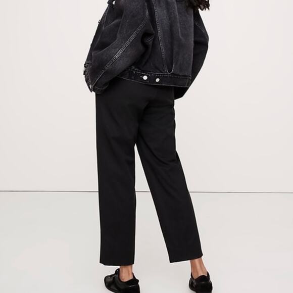 Banana Republic All Day Tencel Lyocell Cotton Pant Black L - Picture 3 of 10